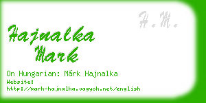 hajnalka mark business card